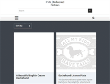 Tablet Screenshot of cute-dachshund-pictures.com